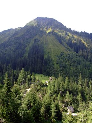 Der Eningkopf (2183 m) auf der anderen Seite des Tales.
